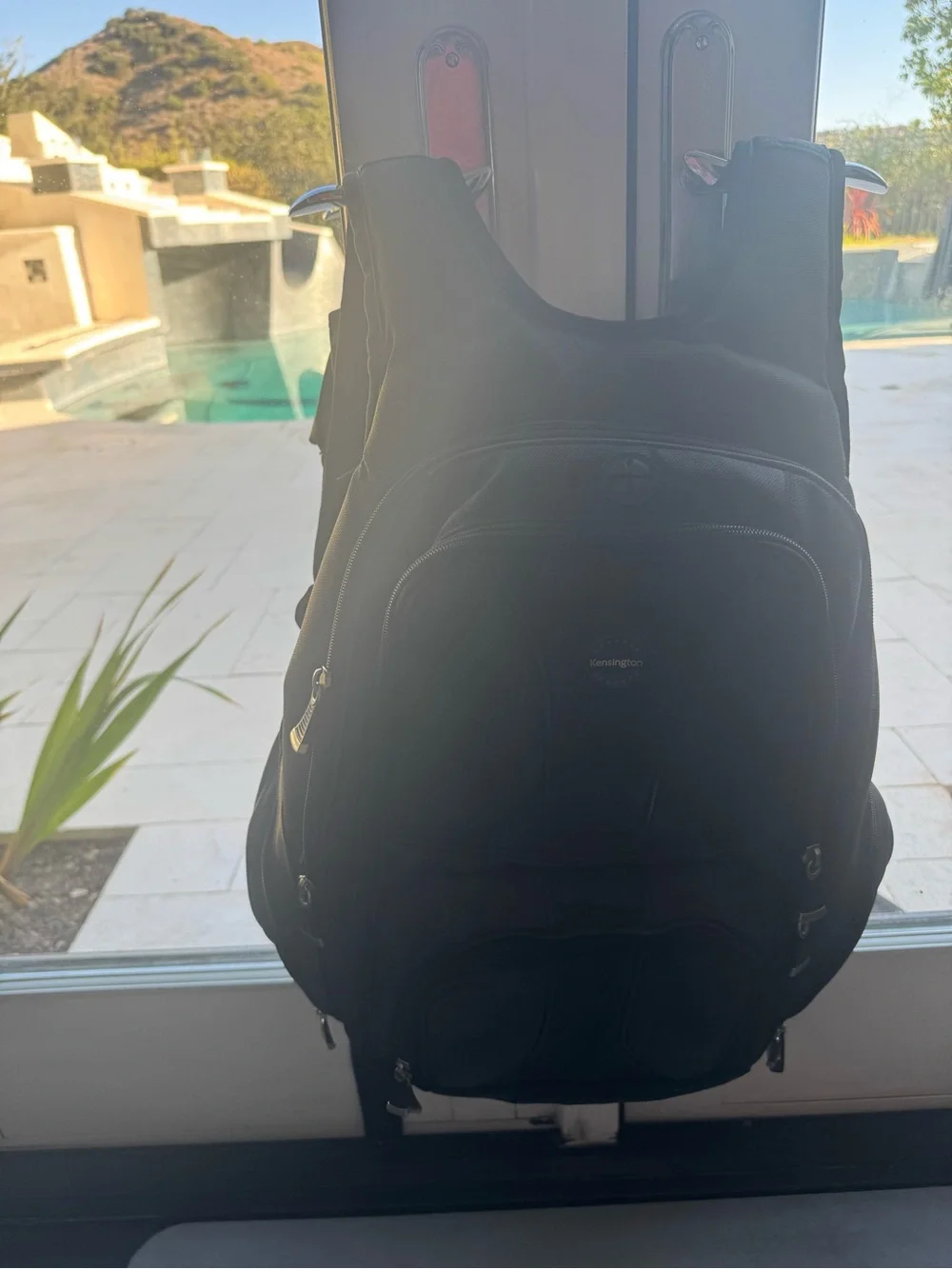 Kensington Black Men's Backpack with Multiple Compartments